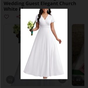 Chic White Wedding Gown